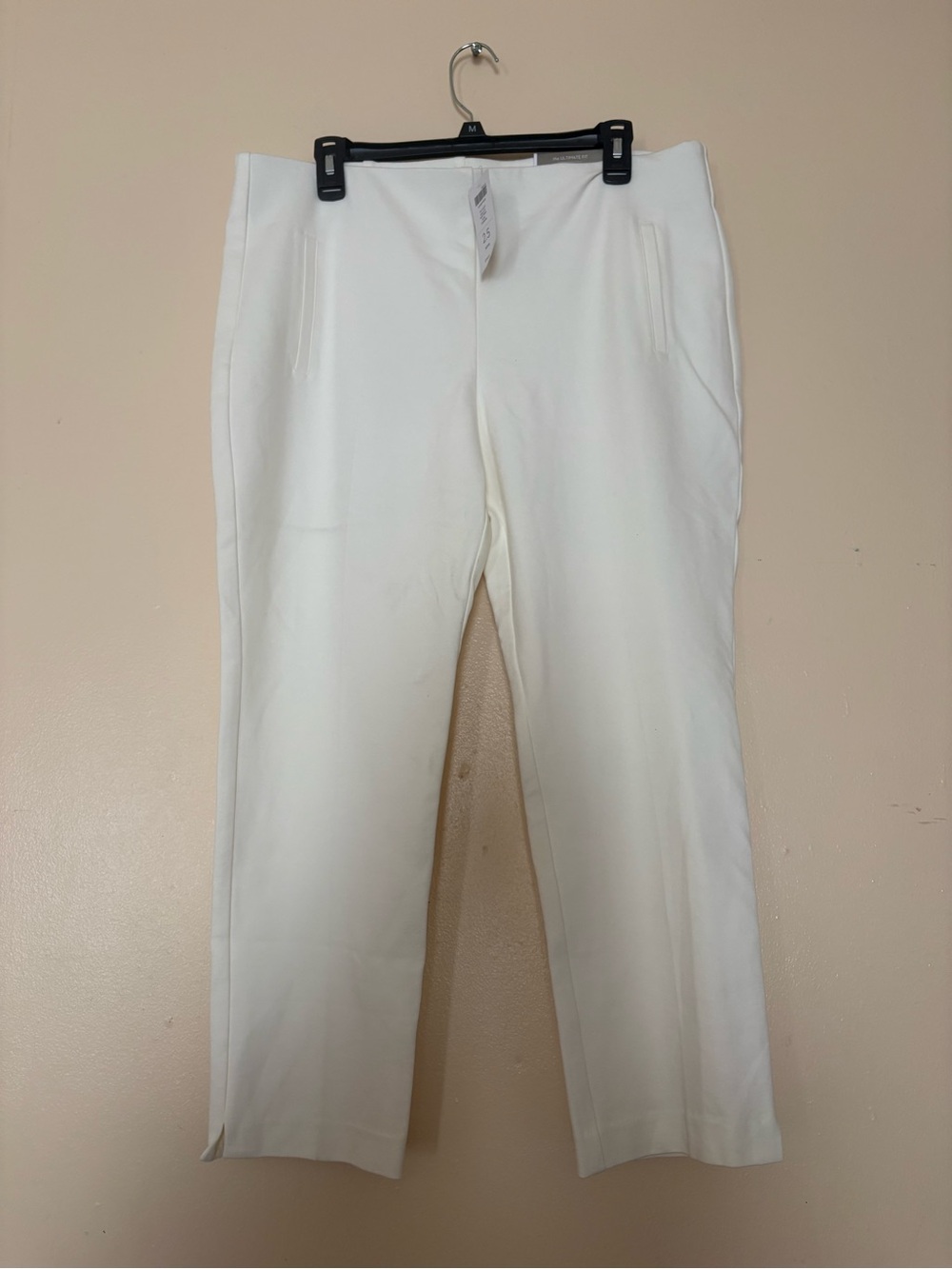 Chico's Cream Straight-Leg Ponte Pants